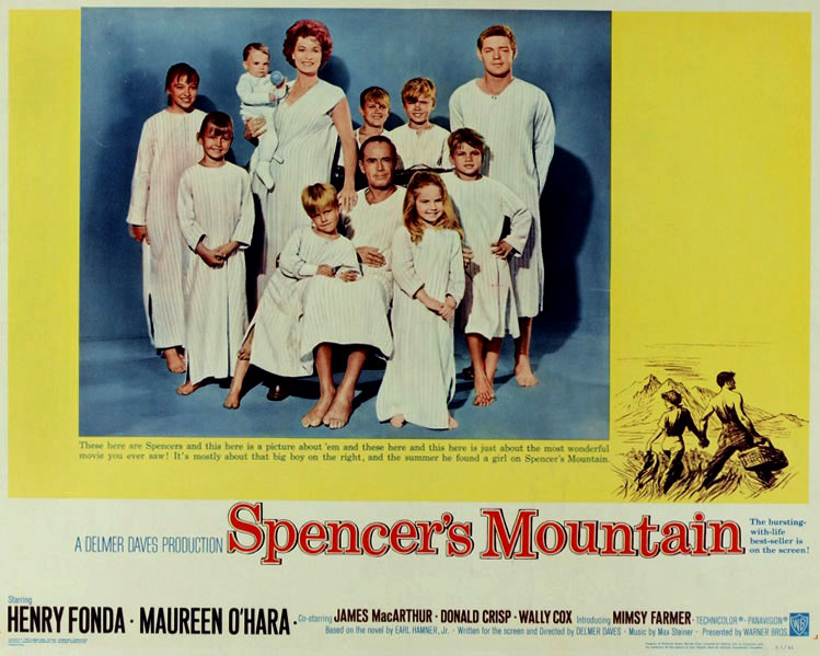 Spencer's Mountain Lobby Card